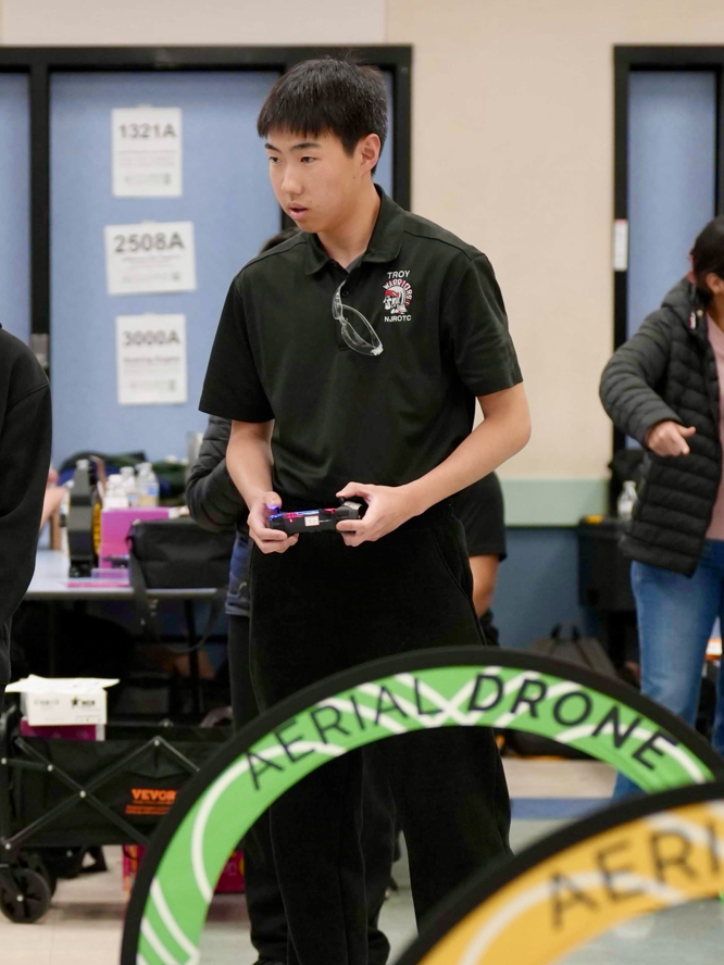Herbert Qin piloting at a national event